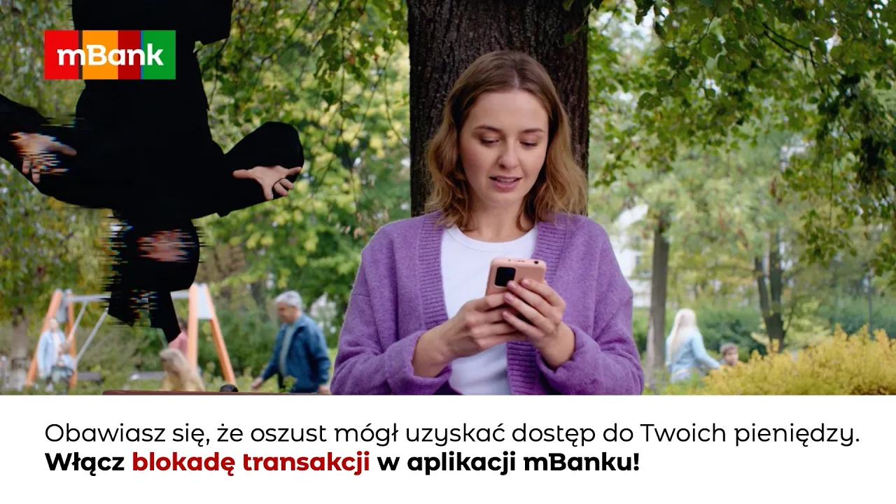 mBank — mBank — Zablokuj pieniądze, jeśli ktoś przejął Twoje dane (YouTube video ad)