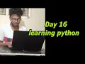 Day 16 python learning 2 hr using chatgpt learning python bharathithasan devops