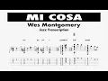 Mi Cosa - Wes Montgomery | Solo Jazz Guitar Transcription (Full Video)