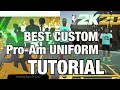 NEW NBA 2K20 HOW TO UNLOCK CUSTOM PRO AM JERSEYS UNIFORMS LOGOS BEST 2K20 PRO AM UNIFORMS 3V3