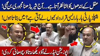 Opposition Leader Ali Khursheedi Hits Back at PPP in Assembly | Capital TV