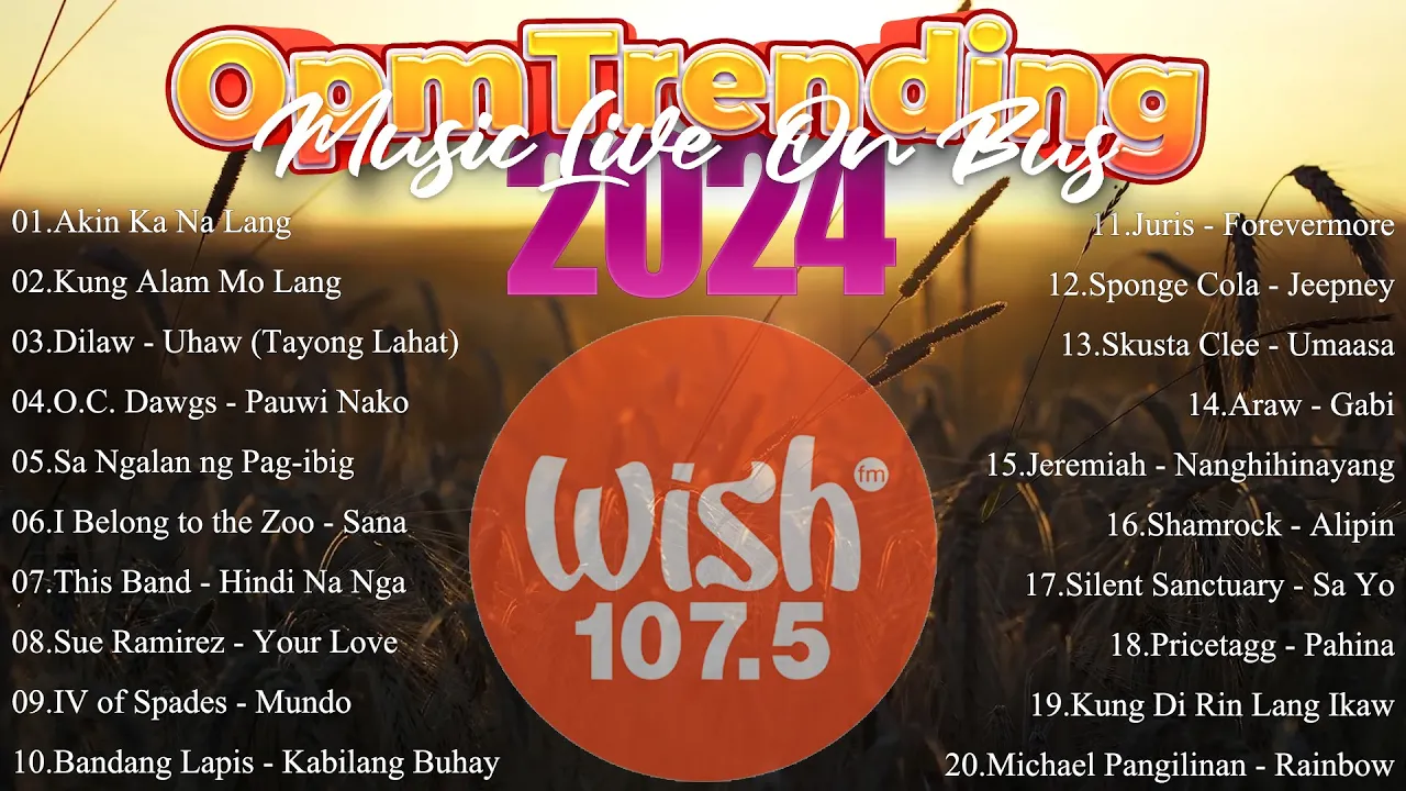 OPM TRENDING HITS LIVE on Wish 107.5 Bus 📀Akin Ka Na Lang , Kung Alam Mo Lang🚍Music Live On Bus