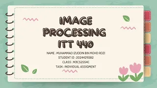 INDIVIDUAL ASSIGMENT - IMAGE PROCESSING scikit-image