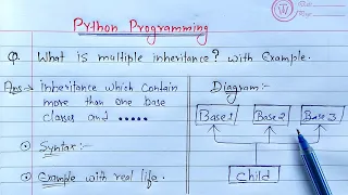 multiple inheritance in python Learn Coding