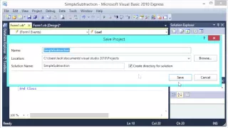 Simple Subtraction using Integer Variables Visual Basic 2010