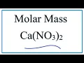 Molar Mass Molecular Weight of Ca NO3 2 - - Calcium Nitrate