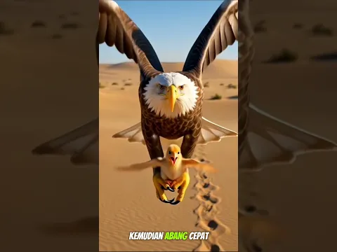 Apa yang dilakukan elang itu pada anak ayam tersebut?