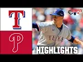 Texas Rangers vs Philadelphia Phillies Full Game Highlights ESPN MLB