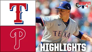 Texas Rangers vs Philadelphia Phillies Full Game Highlights ESPN MLB
