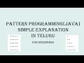 JAVA PROGRAMMING - Square Right angled Triangle Patterns in Java