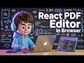 Build a React js Material PDF Invoice Editor in Browser Using react - MUI Using TS