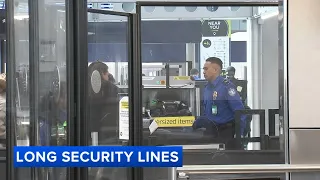 Travelers wait in long TSA lines at Chicago airports as schools begin spring break amid DHS shutdown