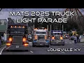 4k 2025 Mid America Trucking Show - Truck Light Parade