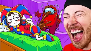 Mini Crewmate VS AMAZING DIGITAL CIRCUS?! (Among Us)