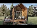 12x20 Modern Cabin House Plans