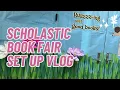 Scholastic Book Fair Set Up Vlog