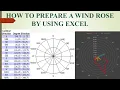 65 How to Prepare a Wind Rose in Excel using Daily Data Not Hourly Data