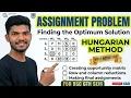 How to solve Assignment Problem using Hungarian Method Finding Optimum Solution MathsPerfection