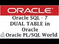 DUAL Table In Oracle Oracle Tutorials for Beginners