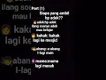 Lagu (part 2 nanti)