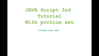 JavaScript Chapter 1 - Practice Set JavaScript Tutorial in Hindi