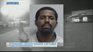 Escaped Effingham County inmate found at Savannah hotel