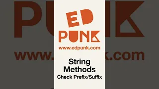 Day 45 Checking for Prefix or Suffix in a String in Python Light Mode