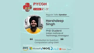 PyCon ID 2021 Introduction to Quantum Computation using Qiskit Hars eep Singh