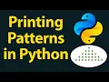 Printing Patterns in Python Printing Stars in Pyramid Shape