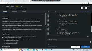 Caesar Cipher Codechef Starters 97 Solution Code In Comment
