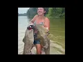 New Party Trick Catfish Noodling 2 fish at Once