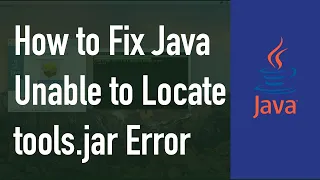 How to Fix Java Unable to Locate tools jar error on a Mac