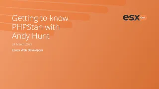 Getting to know PHPStan with Andy Hunt