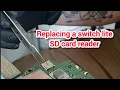 How to replace a switch lite SD card reader