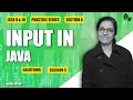 PRACTICE SERIES SECTION A INPUT IN JAVA SOLUTIONS SESSION 5 ICSE 9 10 Anjali Ma am