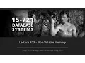 Lecture - Non-Volatile Memory Database Systems CMU Database Systems Spring 2016
