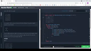 2D Arrays DS - HackerRank Problem Number 2 of Arrays Data Structure