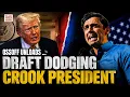 Jon Ossoff Goes Off It Was All a Lie Calls Trump a Draft Dodging Crook President