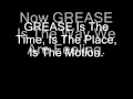 Grease-Beegees Lyrics (Frankie Valli Version)
