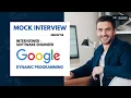 Mock Coding Interview with Google Software Engineer Dynamic Programming
