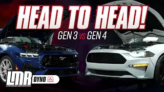 a legit gen 3 vs gen 4 coyote dyno comparison weight 2022 mustang gt vs 2024 mustang gt