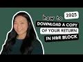 How to Download Copies of a Past Return H R Block in 2025