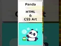 Panda HTML CSS Art