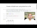 Creating dataframe from a text file