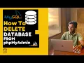 How to delete a MySQL Database from phpMyAdmin