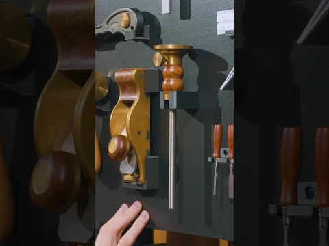 Opening this tool cabinet changes everything. Watch the full build on my channel #woodworking #tools