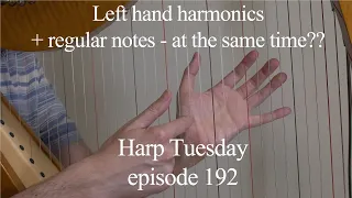 Left Hand Harmonic Chord At The Same Time Harp Tuesday Ep 192 