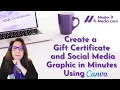 How to Create Gift Certificates Using Canva Master It Media