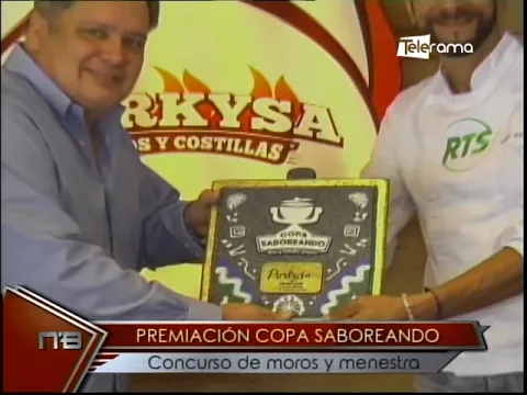 Premiación Copa Saboreando concurso de moros y menestra