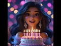Animated Girl Birt ay Greeting Happy Birt ay To You Song Cake Magic